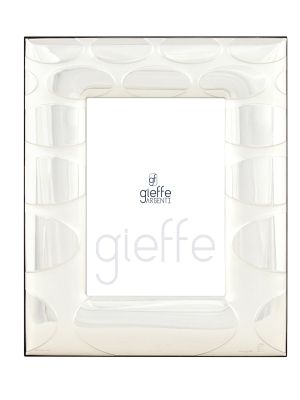 Cadre photo PAVIA Cadre photo argenté fabriqué à la main en Italie Photo 9x13cm 