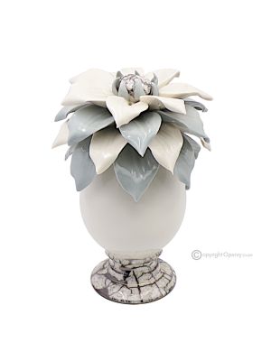 ŒUF DE MARBRE – Décoration de centre de table, porcelaine fine de Capodimonte