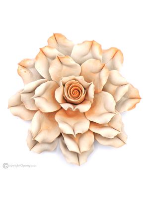 ROSE – Fleur suspendue en porcelaine de Capodimonte, faite à la main, de haute qualité