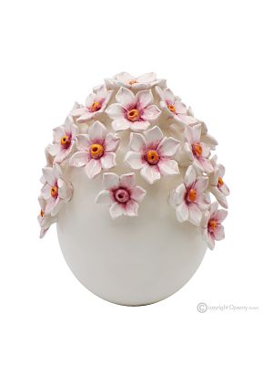 EGG – Centre de table décoration, céramique fine de Capodimonte, fait main