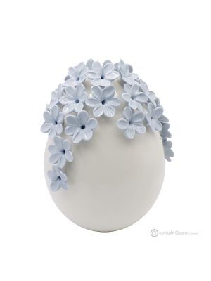 AVION EGG – Centre de table décoration, céramique fine de Capodimonte, fait main