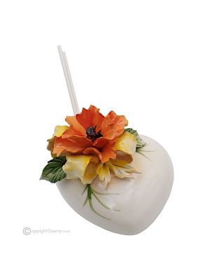 COQUELICOTS – Parfum, diffuseur d'ambiance, céramique Capodimonte, fait main