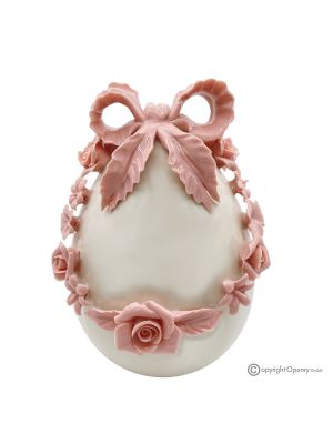 UOVO FIOCCO – Centre de table en porcelaine fine de Capodimonte, fait à la main