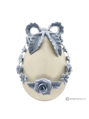 UOVO AVION – Centre de table en porcelaine fine de Capodimonte, fait à la main