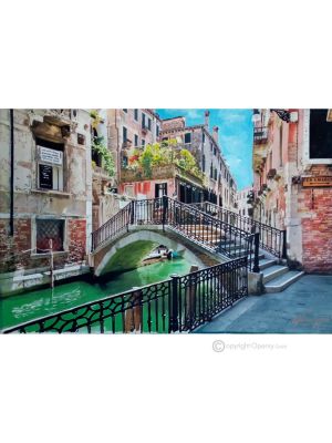 VENISE Peinture sur toile de Massimo Scarpa avec technique à l'encaustique