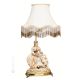 DAME AU CHIEN - LAMPE Lampe de table en porcelaine de Capodimonte Made in Italy