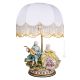 GENTLEWOMAN AVEC GENTLEMAN - LAMPE Abat-jour Table Capodimonte Porcelaine Made in Italy