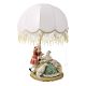 GENTLEWOMAN AVEC GENTLEMAN - LAMPE Abat-jour Table Capodimonte Porcelaine Made in Italy