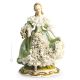 DAME DU PRINTEMPS Statue figurine Capodimonte en porcelaine faite à la main en Italie