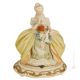 DAME À LA COLOMBE Statue figurine Capodimonte porcelaine faite à la main en Italie