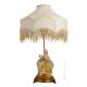 DAME AVEC LYRE - LAMPE Lampe de table en porcelaine de Capodimonte Made in Italy