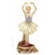 DANCER ANNETTE Statuette figurine en porcelaine de Capodimonte faite à la main en Italie