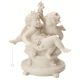 CHERUBONS AUX RAISINS Statuette figurine en porcelaine de Capodimonte faite à la main en Italie