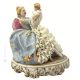 MÈRE AVEC ENFANT Statuette figurine en porcelaine de Capodimonte faite à la main en Italie