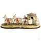 LE CARRIAGE Figurine en porcelaine Capodimonte faite à la main en Italie