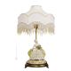 DAMES AUX FLEURS - Lampe de table Abat-jour Capodimonte en porcelaine Made in Italy