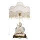 DAME AVEC MIROIR - LAMPE Lampe de table en porcelaine de Capodimonte Made in Italy