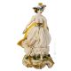 PIEDS NU DANS LE PARC Figurine en porcelaine de Capodimonte faite à la main en Italie