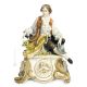 Statuette figurine en porcelaine GALANTE Capodimonte faite à la main en Italie
