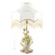 DAMES AUX FLEURS - Lampe de table Abat-jour Capodimonte en porcelaine Made in Italy