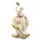 FEMME AUX FLEURS Statuette figurine en porcelaine de Capodimonte faite à la main en Italie