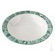 Plaque maîtresse GÉOMÉTRIQUE en céramique artistique piémontaise réalisée et décorée à la main authentique Made in Italy vert