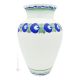 VASE DEUX ROSES en céramique Créations artistiques précieuses réalisées et peintes à la main Made in Italy