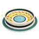 Collection ERICE Ensemble de plats en céramique, vaisselle, fait main, fabriqué en Italie, Sicile