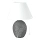 ORCHIDEA Lampe de table abat-jour artistique en céramique piémontaise faite à la main et décorée authentique Made in Italy gris