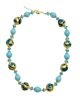 NIZZA Colliers Collier Verre de Murano Feuille d'Or 24 Carats Artisanat de Venise