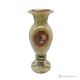 VASE, amphore en marbre onyx vert, pierre naturelle authentique, fabrication artisanale, ornementale.