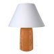 Lampe de table GÉOMÉTRIQUE abat-jour artistique en céramique piémontaise faite à la main et décorée authentique Made in Italy rouge
