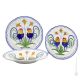 Collection GALLETTI PLATES service de table 6 pièces pour 2 personnes vaisselle en céramique de Castelli peinte à la main Made in Italy