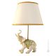ELEPHANT - LAMP Lampe de table en porcelaine de Capodimonte Made in Italy