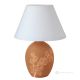 ORCHIDEA Lampe de table abat-jour artistique en céramique piémontaise faite à la main et décorée authentique Made in Italy rouge