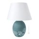 GIMGKO Lampe de table abat-jour artistique en céramique piémontaise réalisée et décorée à la main, bleu authentique Made in Italy