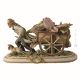 STREET VELLER Figurine en porcelaine Capodimonte faite à la main Fabriqué en Italie
