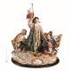 CRISTOFORO COLOMBO Figurine en porcelaine Capodimonte faite à la main Made in Italy