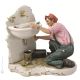 PLOMBIER Statuette figurine en porcelaine Capodimonte faite à la main Made in Italy