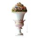 VASE en céramique artistique de style baroque avec détails en or 24 carats Fabriqué en Italie