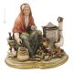 RÔTI-CHÂTAIGNES Statue figurine Capodimonte porcelaine faite à la main Made in Italy