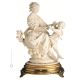 MÈRE AVEC ENFANT Figurine en porcelaine de Capodimonte faite à la main Fabriqué en Italie