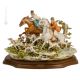THE HUNT Capodimonte figurine en porcelaine faite à la main Made in Italy