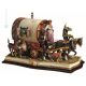 LA CARAVANE ROMAINE Figurine en porcelaine de Capodimonte faite à la main Fabriqué en Italie