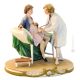 GYNÉCOLOGUE Statuette figurine en porcelaine Capodimonte faite à la main Made in Italy