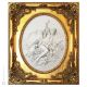 VENUS ET CUPIDON Image en bas-relief en porcelaine de Capodimonte faite à la main Fabriqué en Italie