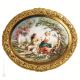 SCÈNE PASTORALE Tableau bas-relief en porcelaine de Capodimonte Made in Italy