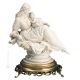 MÈRE AVEC BÉBÉ Statuette figurine en porcelaine de Capodimonte faite à la main en Italie