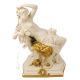 LES TOILETTES DU MATIN Figurine statuette en porcelaine Capodimonte faite à la main en Italie