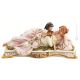 CERISES POUR VOUS Statuette figurine en porcelaine de Capodimonte faite à la main en Italie